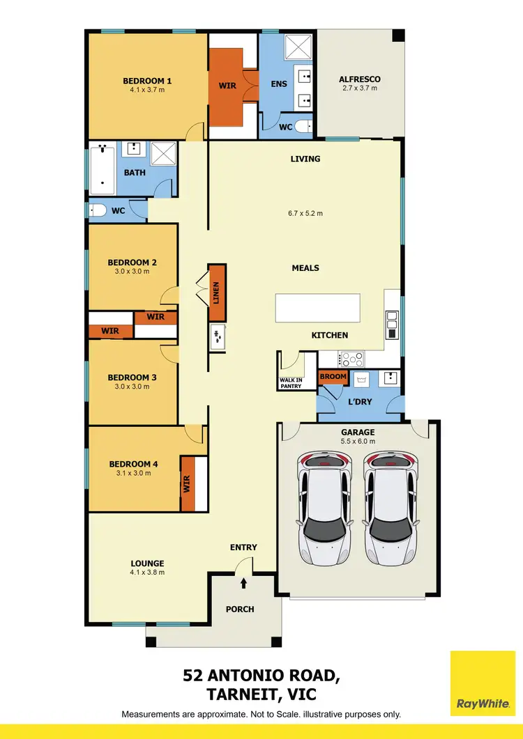Floorplan of Homely house listing, 52 Antonio Road, Tarneit VIC 3029