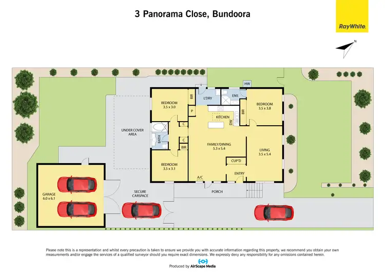 Floorplan of Homely house listing, 3 Panorama Close, Bundoora VIC 3083
