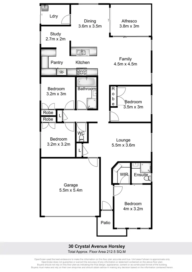 Floorplan of Homely house listing, 30 Crystal Avenue, Horsley NSW 2530