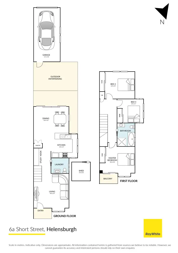 Floorplan of Homely semi-detached listing, 6A Short Street, Helensburgh NSW 2508