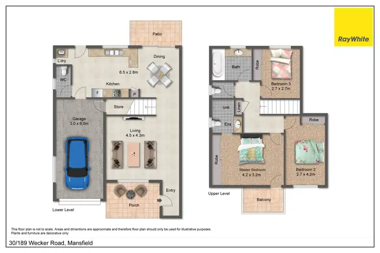 Floorplan of Homely townhouse listing, 30/189 Wecker Road, Mansfield QLD 4122
