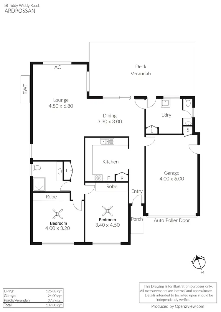 Floorplan of Homely unit listing, 2/5 Tiddy Widdy Road, Ardrossan SA 5571