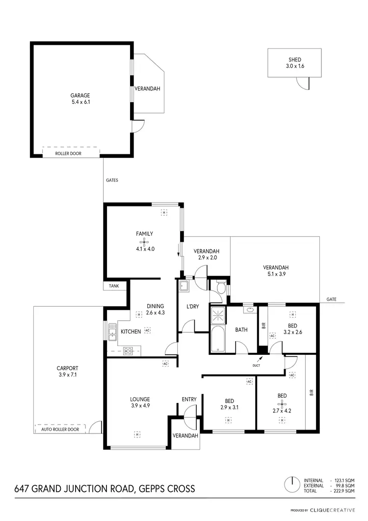 Floorplan of Homely house listing, 647 Grand Junction Road, Gepps Cross SA 5094