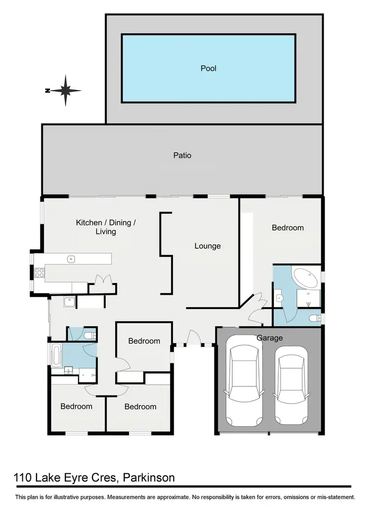Floorplan of Homely house listing, 110 Lake Eyre Crescent, Parkinson QLD 4115
