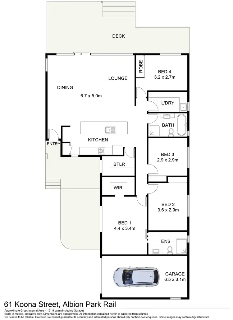 Floorplan of Homely house listing, 61 Koona Street, Albion Park Rail NSW 2527