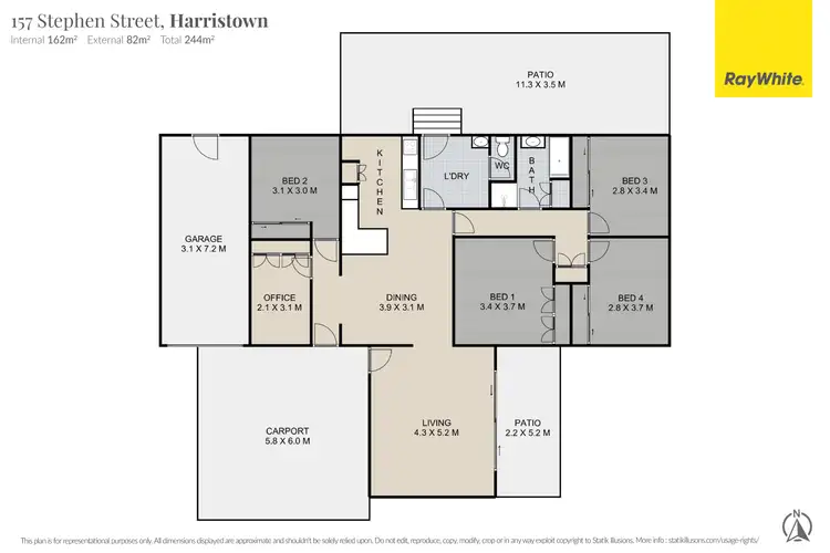 Floorplan of Homely house listing, 157 Stephen Street, Harristown QLD 4350