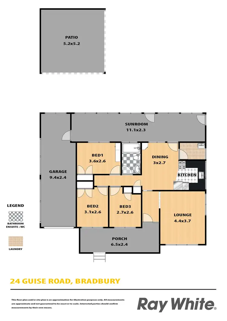 Floorplan of Homely house listing, 24 Guise Road, Bradbury NSW 2560