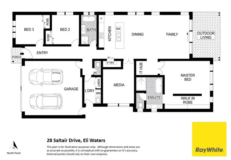 Floorplan of Homely house listing, 28 Saltair Drive, Eli Waters QLD 4655