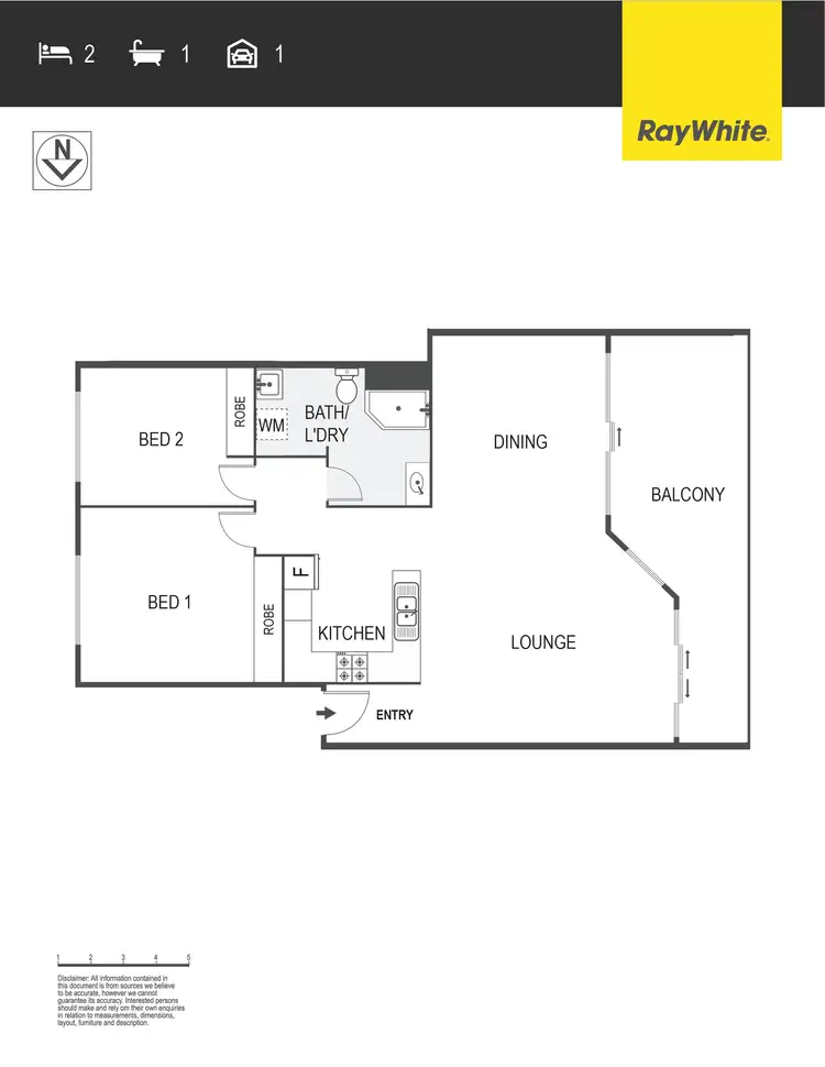 Floorplan of Homely apartment listing, 6A/17 Chandler Street, Belconnen ACT 2617