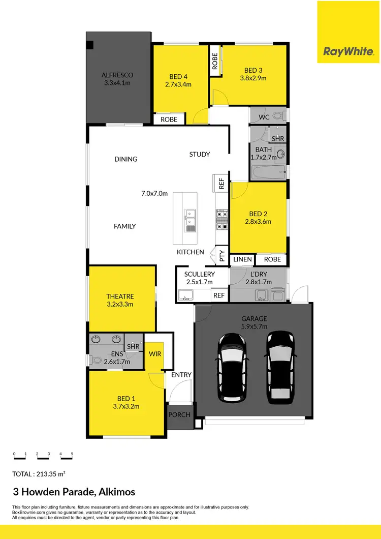 Floorplan of Homely house listing, 3 Howden Parade, Alkimos WA 6038