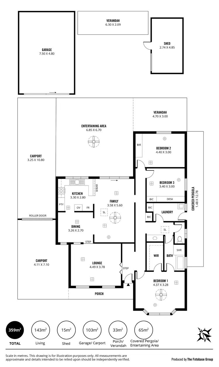 Floorplan of Homely house listing, 5 Deborah Road, Aberfoyle Park SA 5159