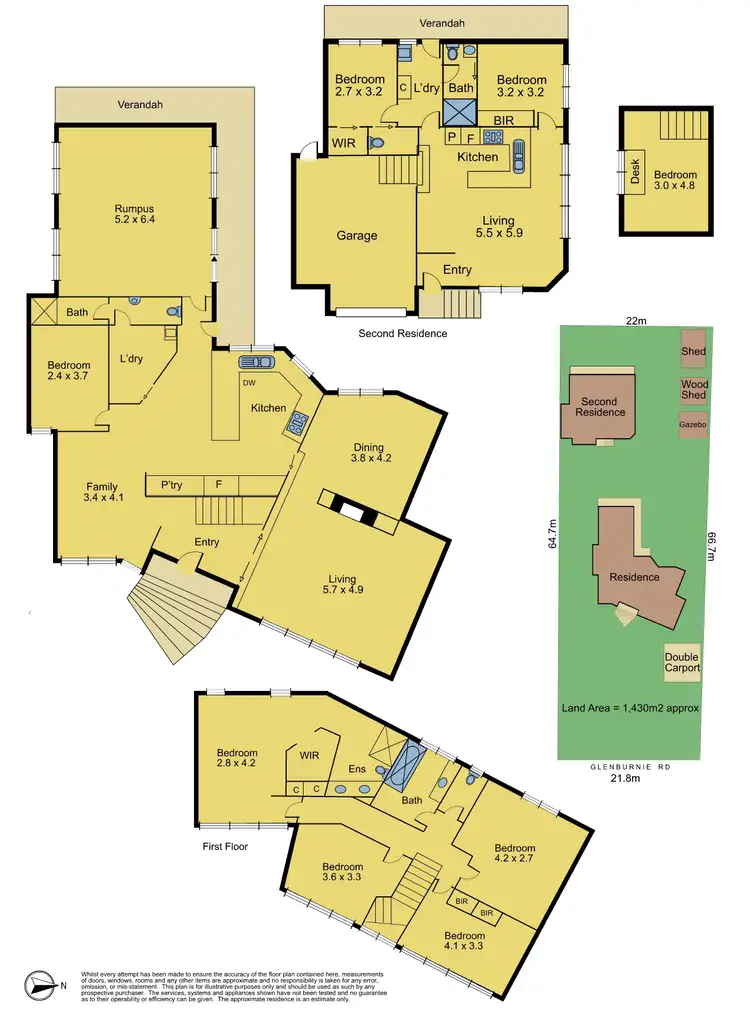Floorplan of Homely house listing, 54 Glenburnie Road, Mitcham VIC 3132