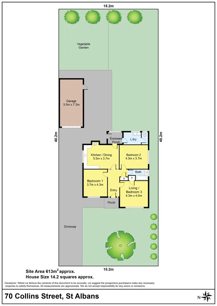 Floorplan of Homely house listing, 70 Collins Street, St Albans VIC 3021