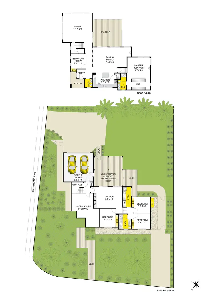 Floorplan of Homely house listing, 78-80 Grosvenor Drive, Wandana Heights VIC 3216