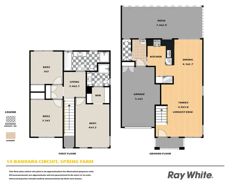 Floorplan of Homely house listing, 19 Bandara Circuit, Spring Farm NSW 2570