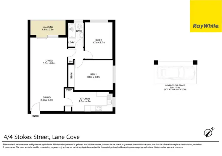 Floorplan of Homely unit listing, 4/4 Stokes Street, Lane Cove NSW 2066