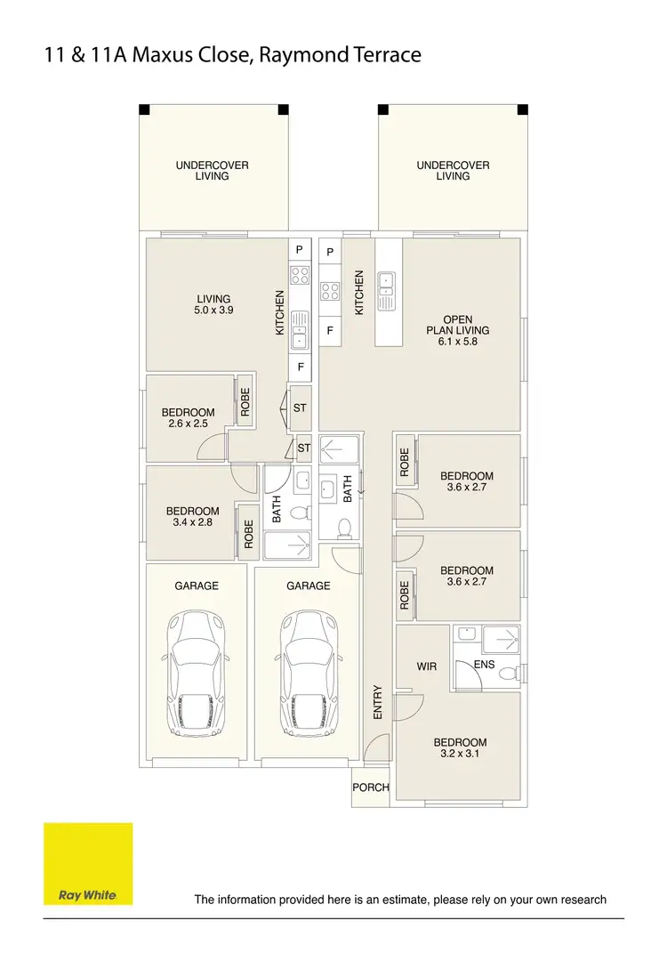 Floorplan of Homely house listing, 11 & 11A Maxus Close, Raymond Terrace NSW 2324