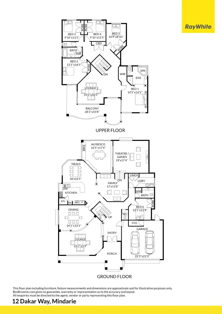Floorplan of Homely house listing, 12 Dakar Way, Mindarie WA 6030