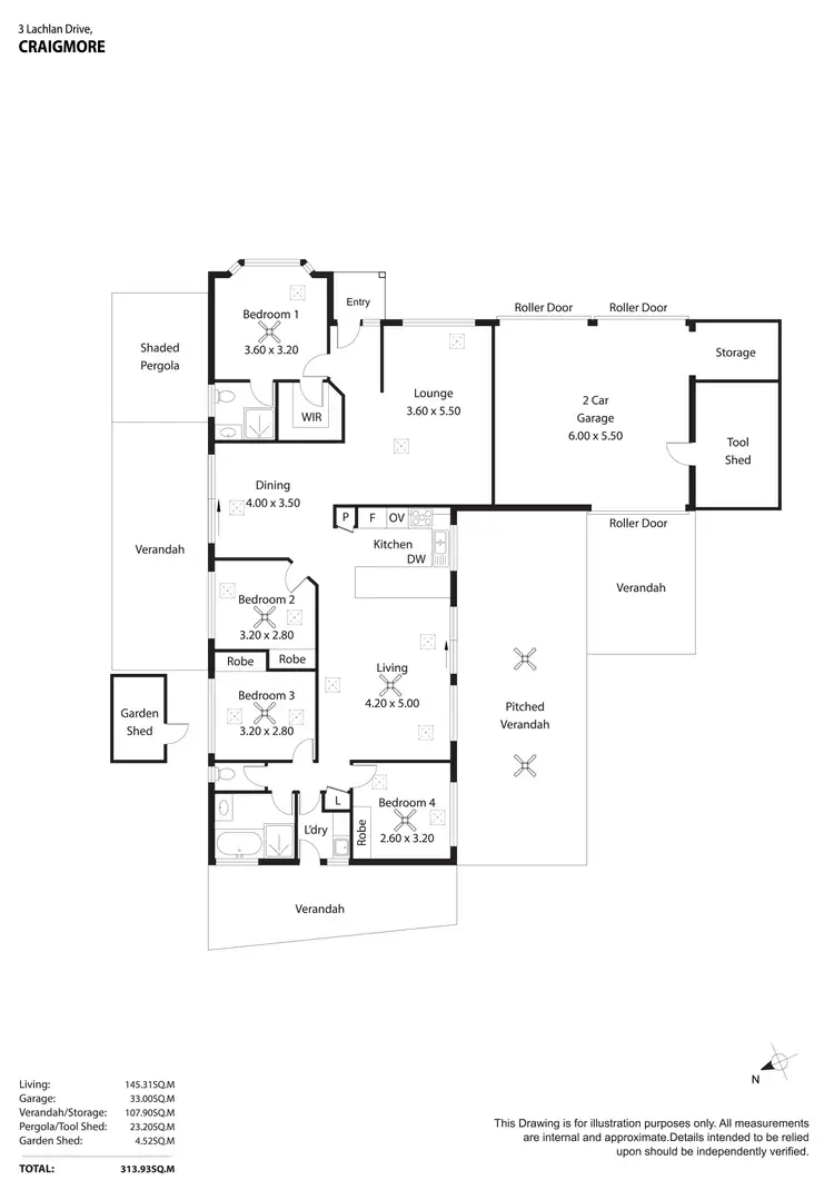 Floorplan of Homely house listing, 3 Lachlan Drive, Craigmore SA 5114
