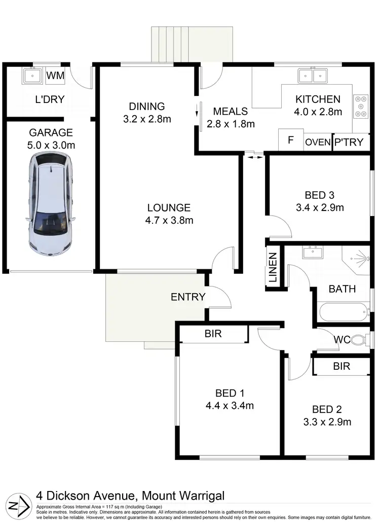 Floorplan of Homely house listing, 4 Dickson Avenue, Mount Warrigal NSW 2528