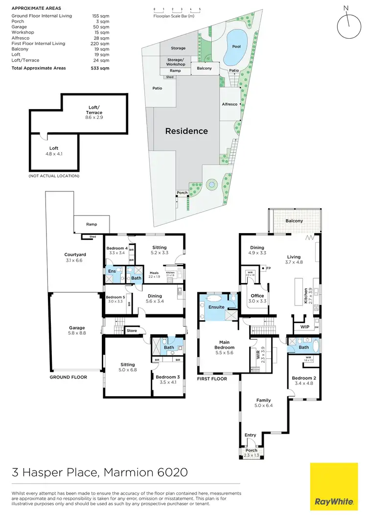 Floorplan of Homely house listing, 3 Hasper Place, Marmion WA 6020