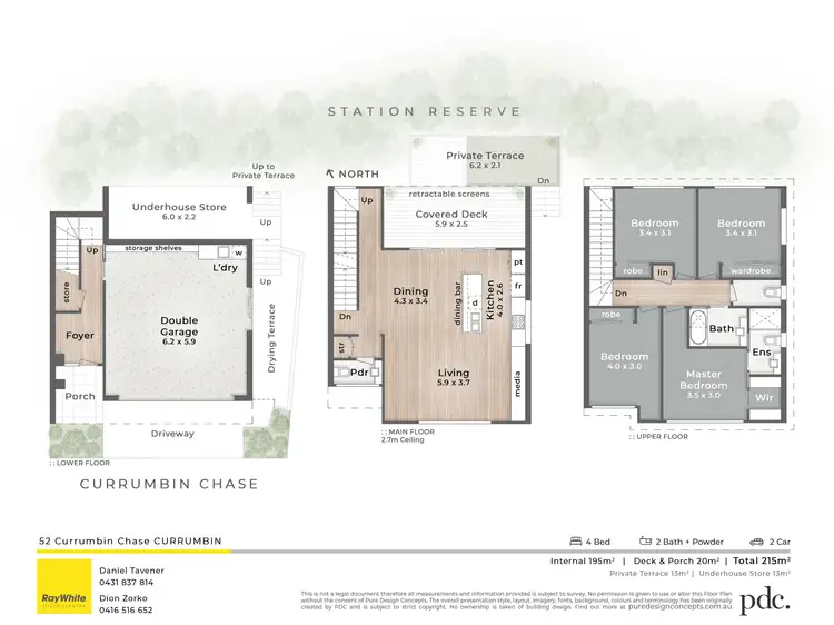 Floorplan of Homely townhouse listing, 52 Currumbin Chase, Currumbin QLD 4223