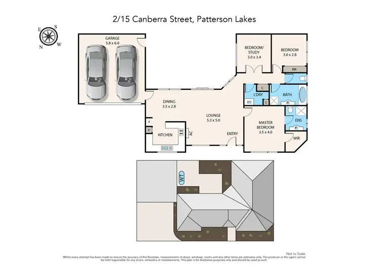 Floorplan of Homely unit listing, 2/15 Canberra Street, Patterson Lakes VIC 3197