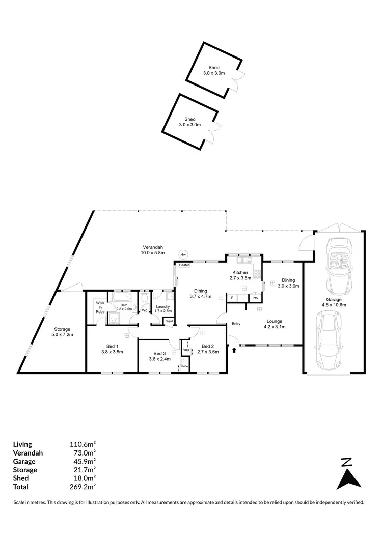Floorplan of Homely house listing, 20 Kakuna Crescent, Craigmore SA 5114