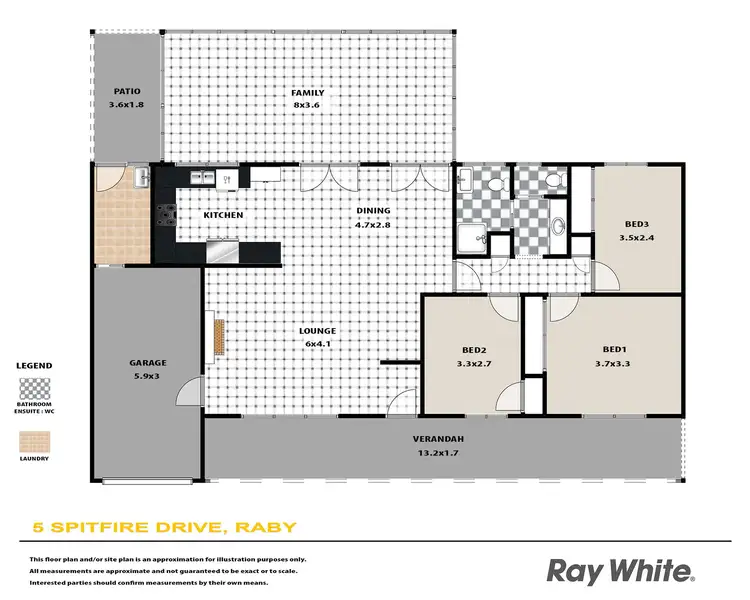 Floorplan of Homely house listing, 5 Spitfire Drive, Raby NSW 2566
