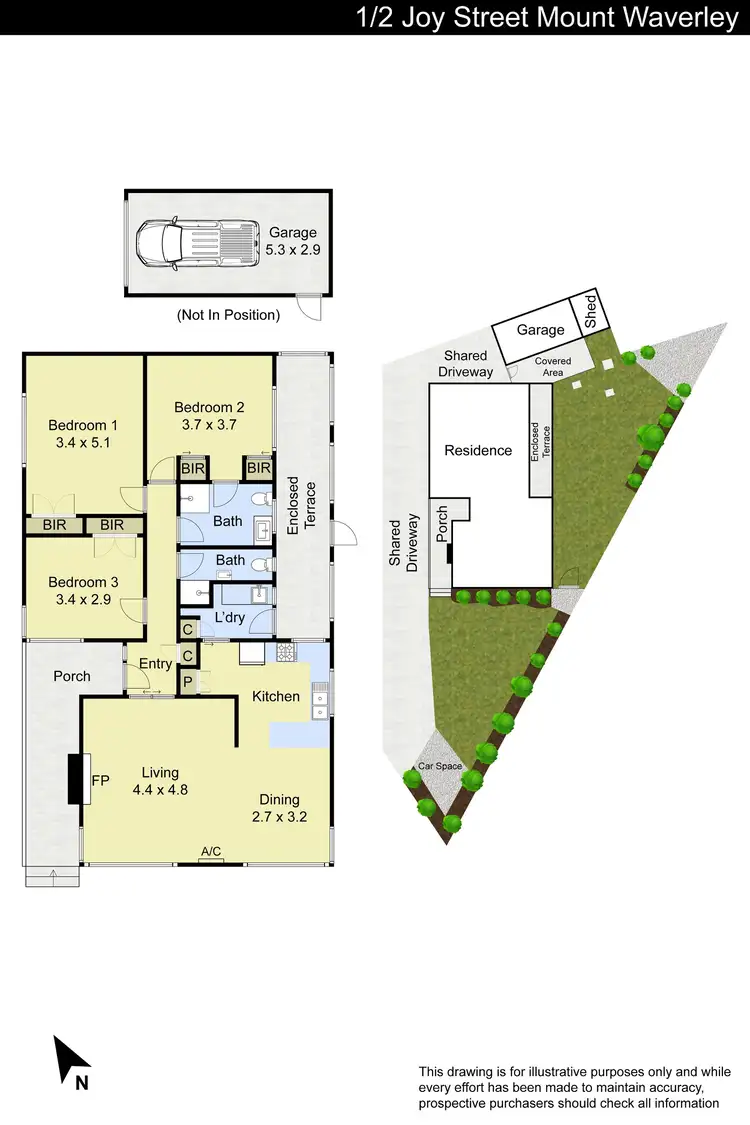 Floorplan of Homely unit listing, 1/2 Joy Street, Mount Waverley VIC 3149
