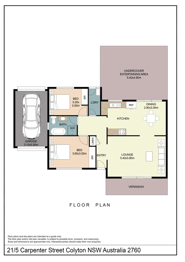 Floorplan of Homely villa listing, 21/5 Carpenter Street, Colyton NSW 2760