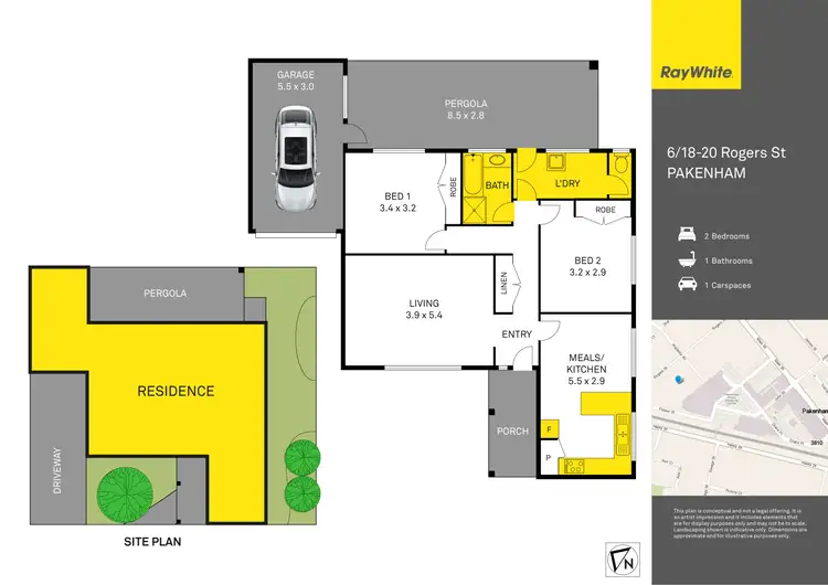 Floorplan of Homely unit listing, 6/18-20 Rogers Street, Pakenham VIC 3810