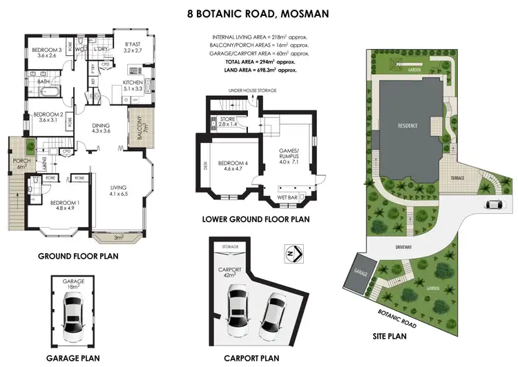 Floorplan of Homely house listing, 8 Botanic Road, Mosman NSW 2088