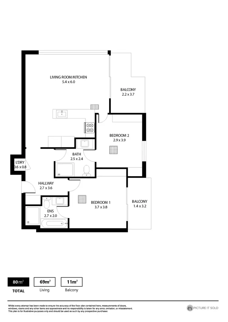 Floorplan of Homely apartment listing, 1601/18 Rowlands Place, Adelaide SA 5000