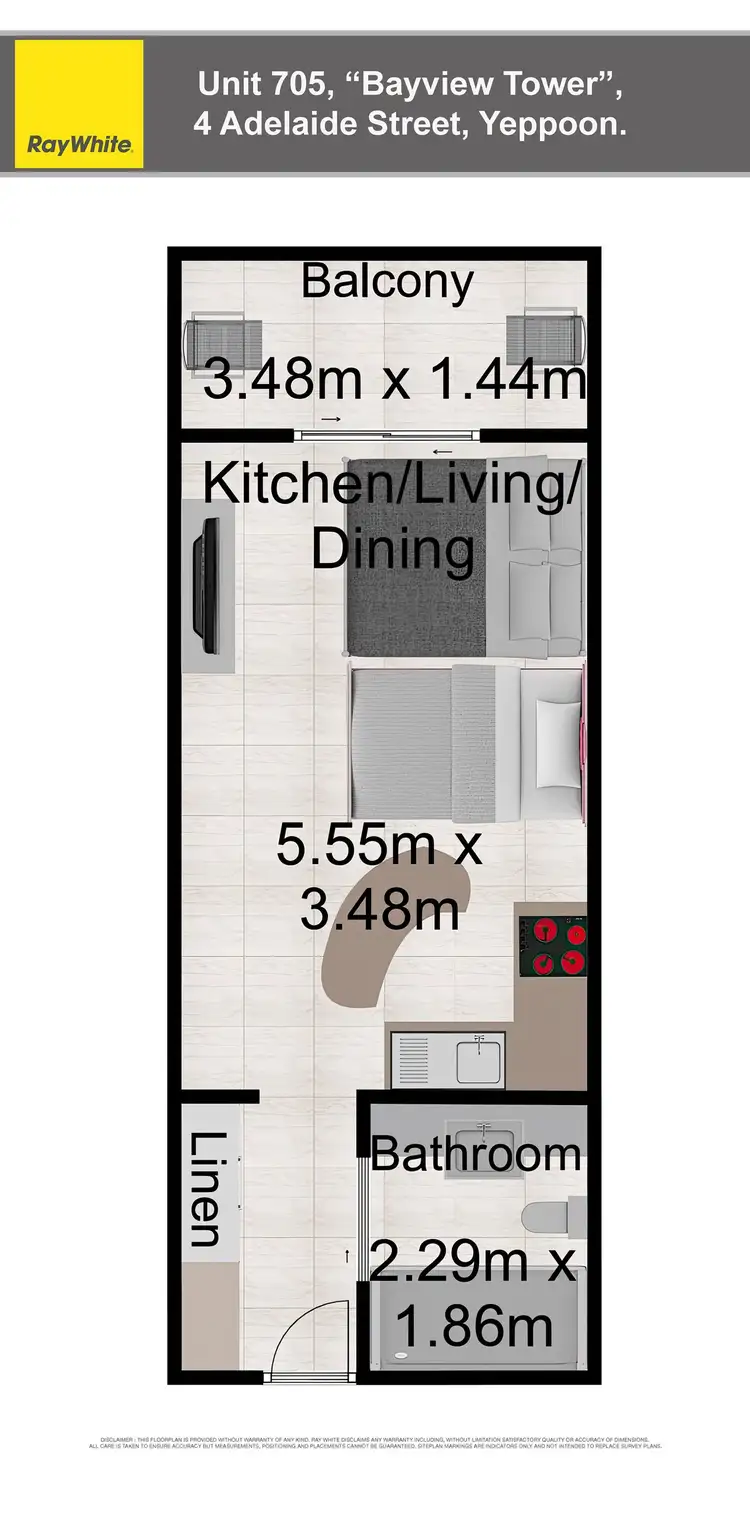 Floorplan of Homely apartment listing, 54/4 Adelaide Street, Yeppoon QLD 4703