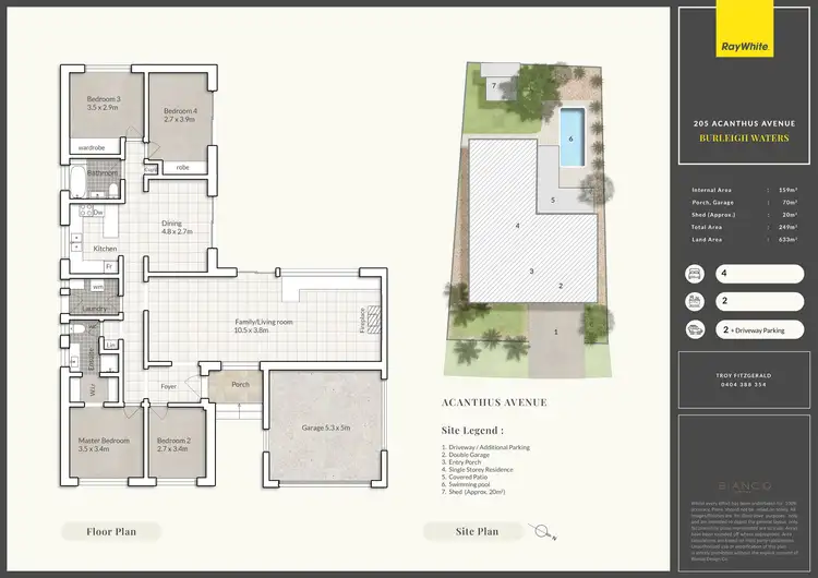 Floorplan of Homely house listing, 205 Acanthus Avenue, Burleigh Waters QLD 4220