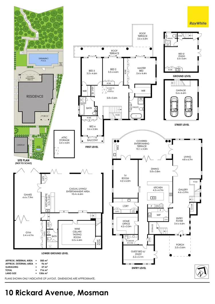Floorplan of Homely house listing, 10 Rickard Avenue, Mosman NSW 2088