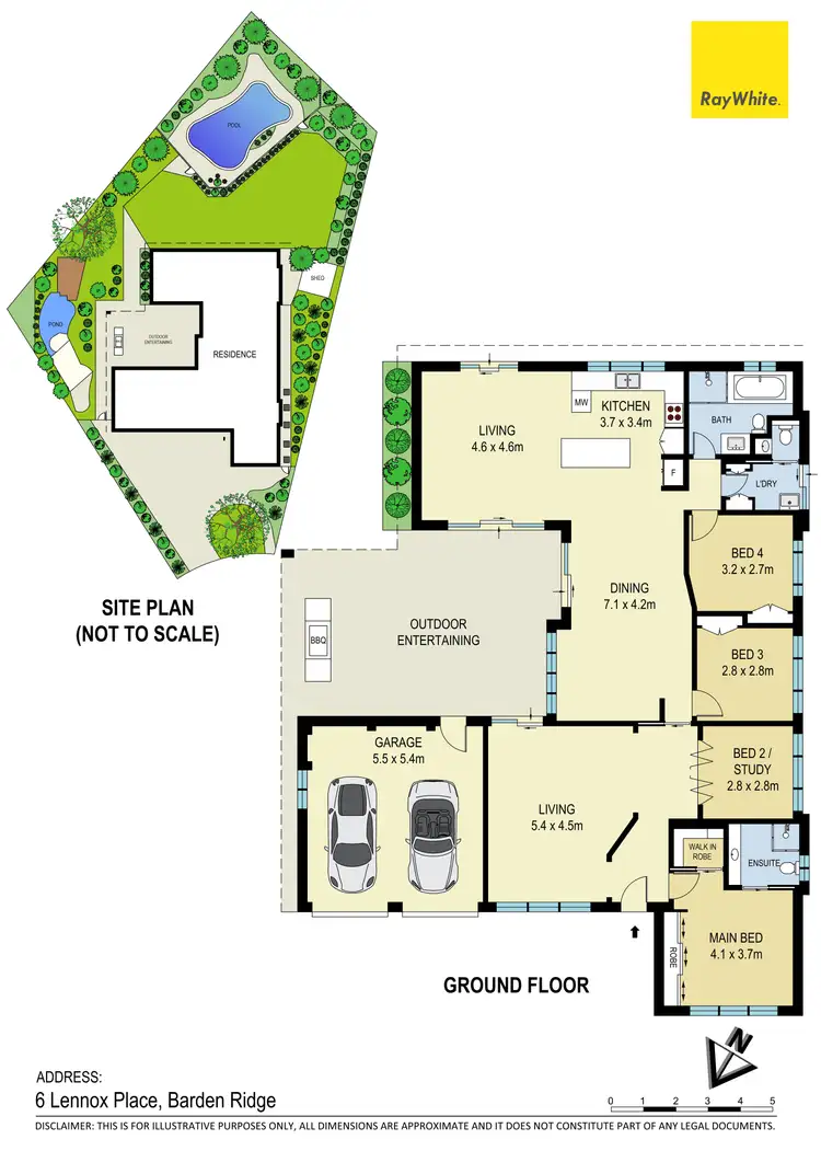 Floorplan of Homely house listing, 6 Lennox Place, Barden Ridge NSW 2234