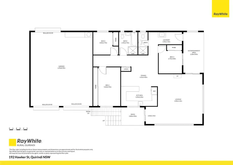 Floorplan of Homely house listing, 192 Hawker Street, Quirindi NSW 2343