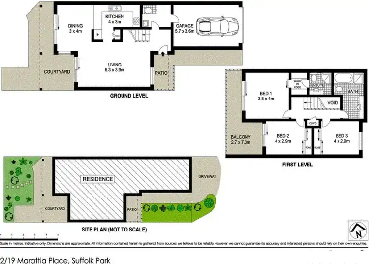 Floorplan of Homely townhouse listing, 2/19 Marattia Place, Suffolk Park NSW 2481