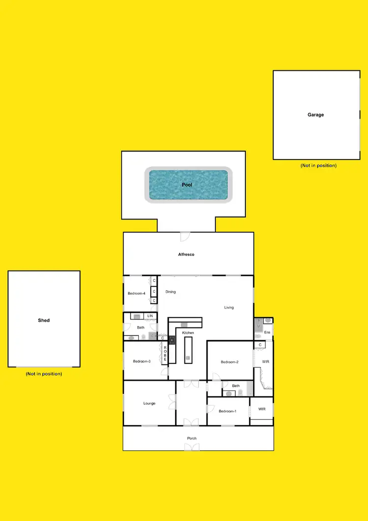Floorplan of Homely house listing, 35 Old Cureton Avenue, Irymple VIC 3498