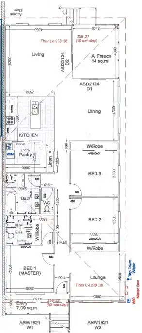 Floorplan of Homely semi-detached listing, 82B Farrand Street, Forbes NSW 2871