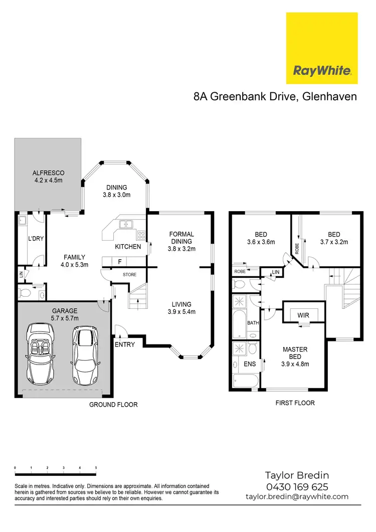 Floorplan of Homely semi-detached listing, 8A Greenbank Drive, Glenhaven NSW 2156
