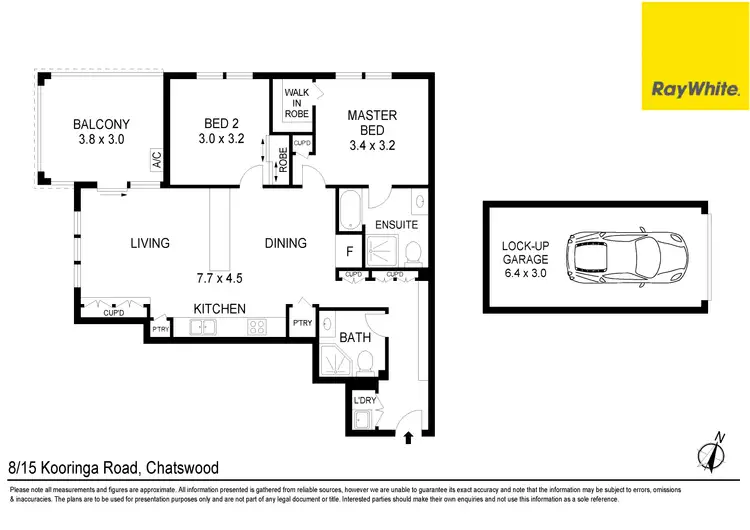Floorplan of Homely unit listing, 8/15 Kooringa Road, Chatswood NSW 2067