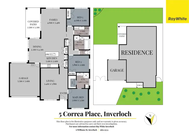 Floorplan of Homely house listing, 5 Correa Place, Inverloch VIC 3996