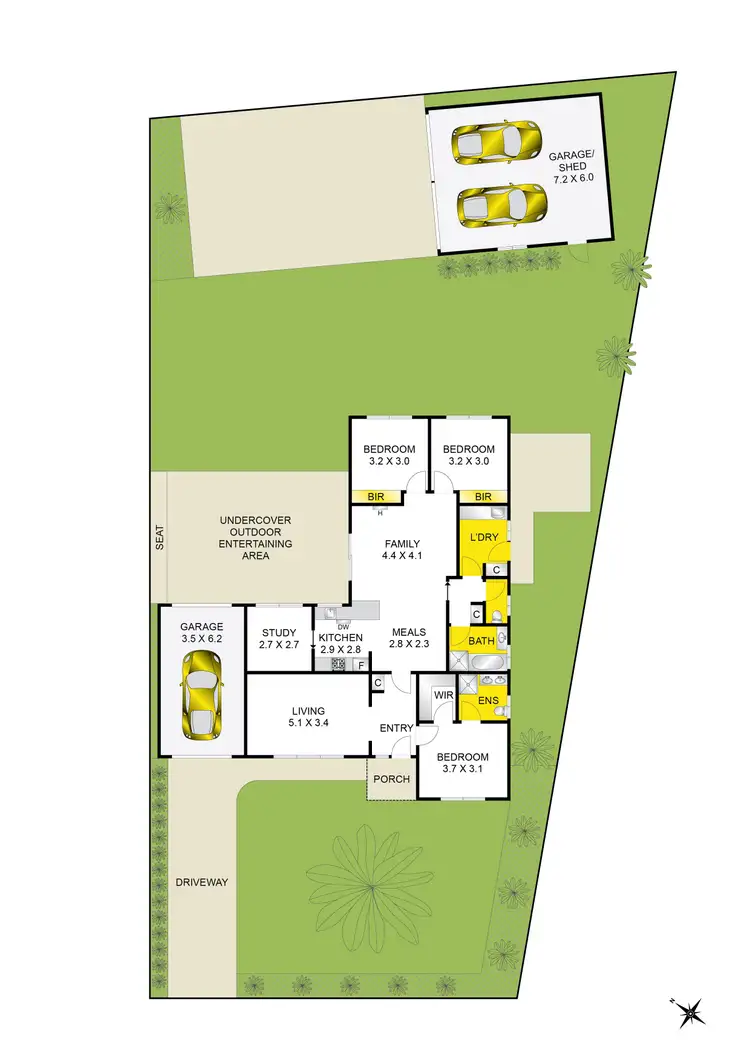 Floorplan of Homely house listing, 3 Amarina Crescent, Grovedale VIC 3216