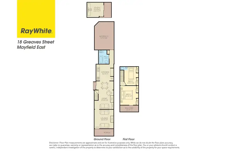 Floorplan of Homely house listing, 18 Greaves Street, Mayfield East NSW 2304