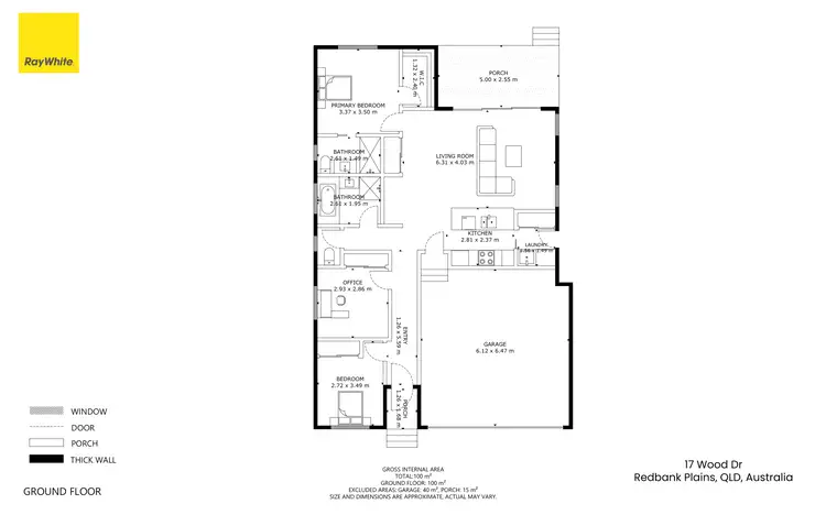 Floorplan of Homely house listing, 17 Wood Drive, Redbank Plains QLD 4301