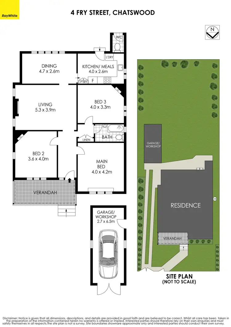 Floorplan of Homely house listing, 4 Fry Street, Chatswood NSW 2067