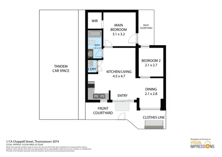 Floorplan of Homely other listing, 1/1A Chappell Street, Thomastown VIC 3074